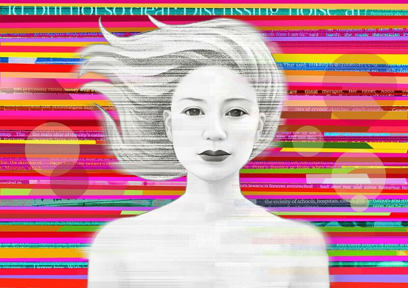 I am changing - a Digital Graphics and Cartoon by Tomomi Sato